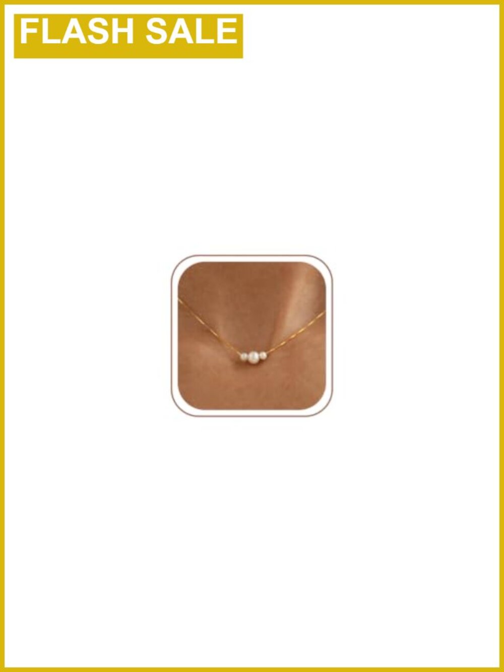 Gold Plated Pearl Necklace Trendy Wedding Bridesmaid Jewelry